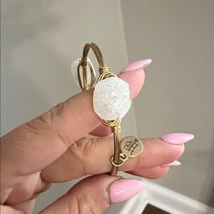 Bourbon and Boweties White Druzy Stones